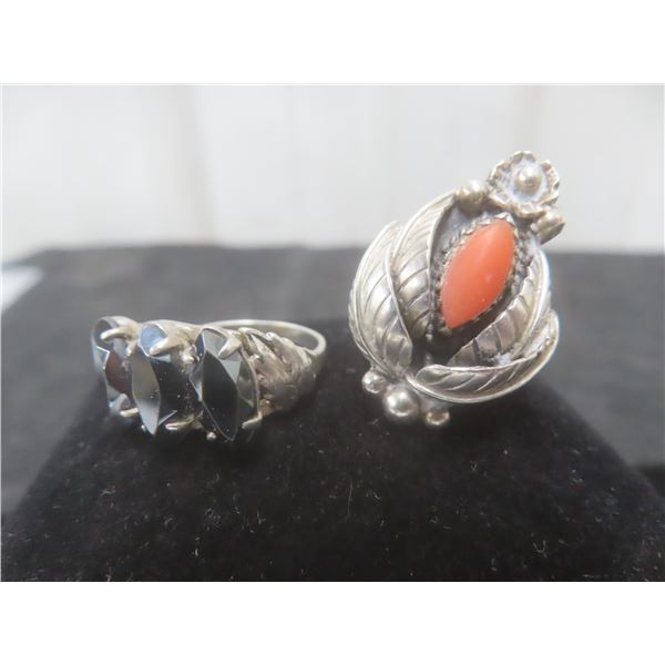 Sterling Silver Rings – Size 5 – Qty 2