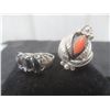 Image 1 : Sterling Silver Rings – Size 5 – Qty 2