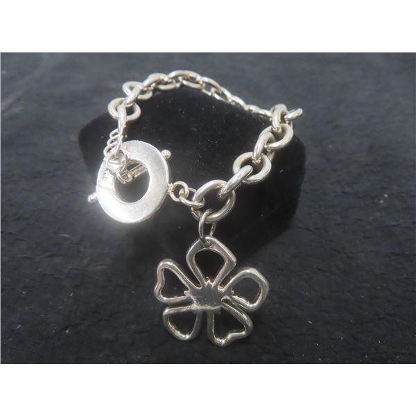 925 Silver Bracelet – 8" Length, 33.3g