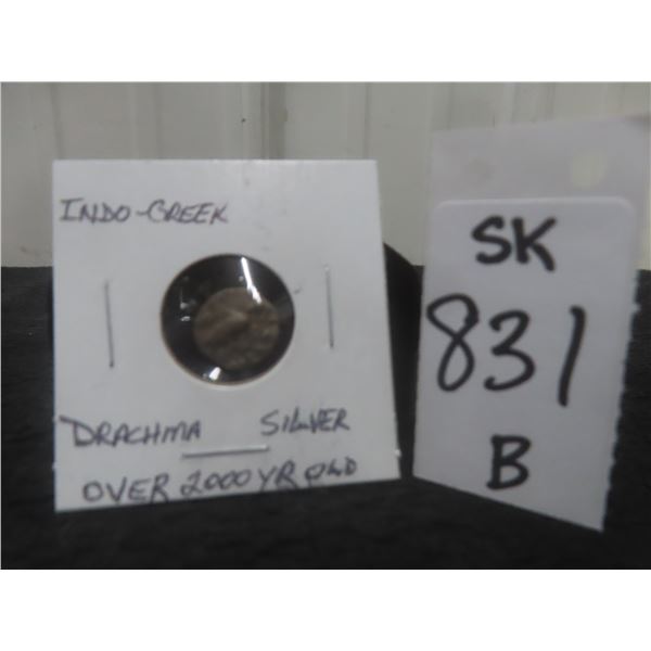 Indo-Greek Drachma Silver Coin – More Than 2,000 Years Old