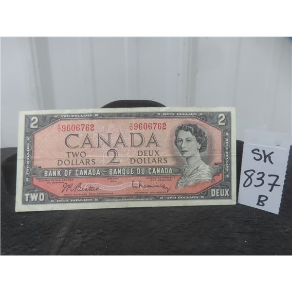 Canada 1954 $2 Bill – Quite Nice