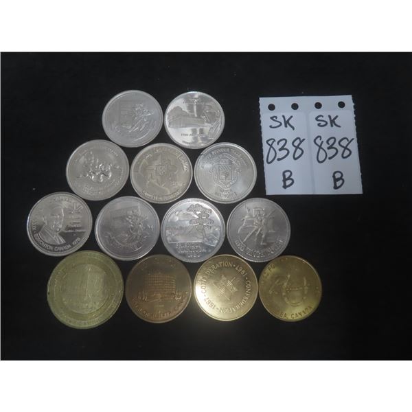 Assorted Tokens and Specialty Dollars – Qty 13