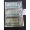 Image 1 : 1967 Canada $1 Bills – Very Nice – Qty 3
