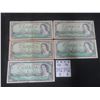 Image 1 : 1954 Canada $1 Bills – Qty 5