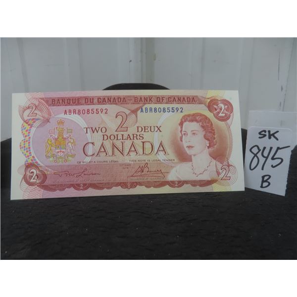 Uncirculated 1974 Canada $2 Bill