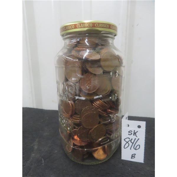 6 lb Jar of Canada Pennies