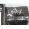 Image 5 : Beautyrest Black Luxury Heated Mattress Pad with 2 Controllers  +