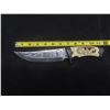 Image 2 : Carved Bone Handle Knife – 7" Blade with Eagle Engraving, 11" Total Length and More