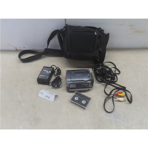 Canon ZR500 Mini Digital Video Camcorder with Optex Case and Accessories