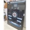Image 5 : Winnipeg Jets Framed Window Box Jersey, 31" × 41", Professionally Done