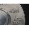 Image 10 : Zinn Made in W Germany 94% Pewter Wall Plates 150th Anniversary 1835-1985 Coat of Arms Plate