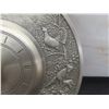 Image 3 : Linn SKS 95% Pewter Wildlife Wall Clock and Wildlife Pewter Plate – Made in West Germany