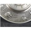 Image 4 : Linn SKS 95% Pewter Wildlife Wall Clock and Wildlife Pewter Plate – Made in West Germany