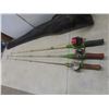 Image 10 : 3 Vintage Fishing Rods and Reels with Carrying Case