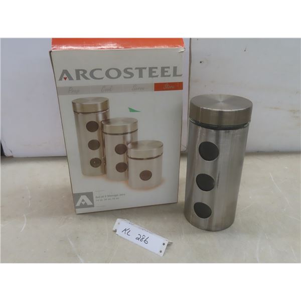 New 3-Piece Storage Jar Set