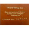 Image 3 : New 3-Piece Storage Jar Set