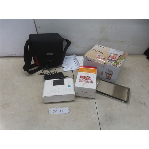 Canon Selphy Compact Photo Printer with Carrying Case – Used Twice, Working