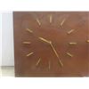 Image 2 : MCM Girotti Deluxe Clock and Sculpted Chalkware Geese in Flight on Mahogany, 33" × 13.5"