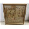 Image 2 : Framed Victorian Tapestry and Pair of Framed 1940s Needlepoints of Girl and Boy – Largest 1