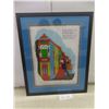 Image 1 : Large Framed Art Piece of Dancers in Buenos Aires, Argentina, in Shadow Box, 22" × 18"