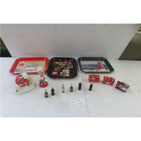 Coca-Cola Truck Mini Lunch Kit, Bottle Bank and Sprite Dog Wobble Head