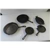 Image 1 : Cast Frying Pans and Skillets – Qty 5