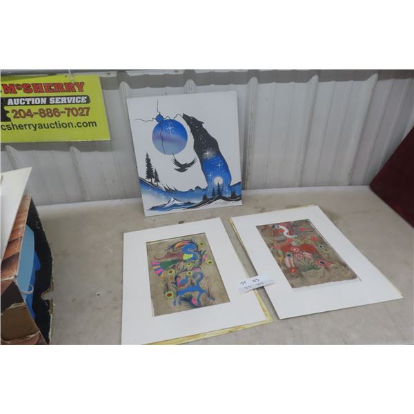 3 Native Paintings