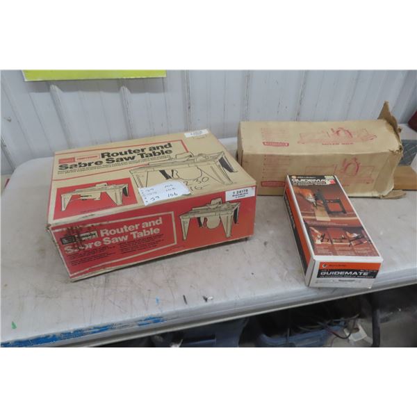 Router and Sabre Saw Stand, Miter Box and Guide Mate