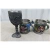 Image 2 : 8 Dragon/Destiny Items: Cups, Salt&Pepper, Candlier, Dagger 