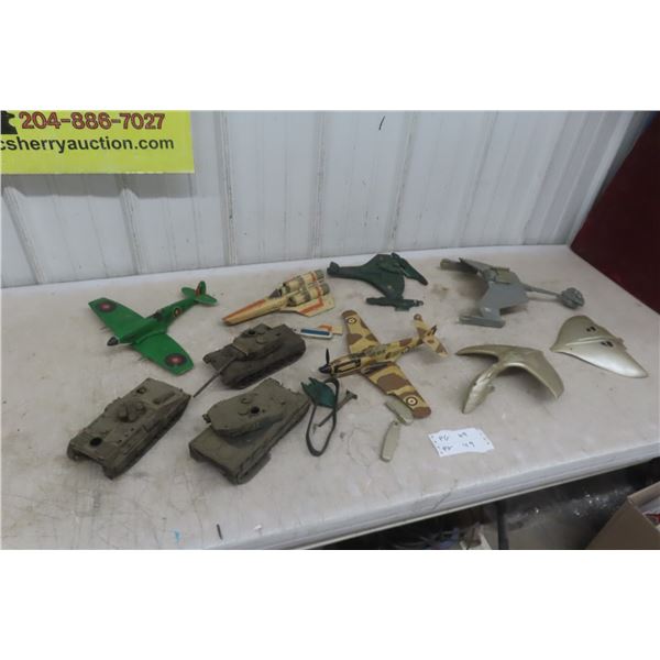 Built Models Aircraft and Tanks, Some Not Perfect