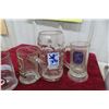 Image 4 : Stoneware and Glass German Mugs 
