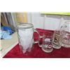 Image 5 : Stoneware and Glass German Mugs 