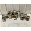 Image 1 : German Stoneware Steins and Mugs, a Few are Glass 