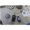 Image 4 : Volkswagen Items: Sign, Car Emblems, Book, Keychain