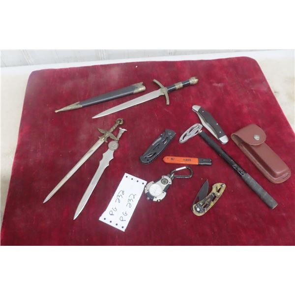 Pocket Knives and Daggers 