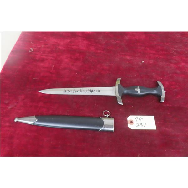 Post War German Dagger with Sheath 14'' Long 
