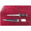 Image 1 : Post War German Dagger with Sheath 14'' Long 