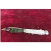 Image 4 : Knife with Bear Handle and Blade Design 11'' Long with Mount 
