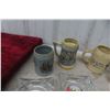 Image 5 : Stoneware Steins, Mugs, German Plates, Ashtray and More 
