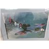 Image 2 : 2 Framed Fighter Planes 22'' x 16'' 