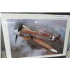 Image 4 : 2 Framed WW2 Fighter Plane Pictures 16'' x 22'' 