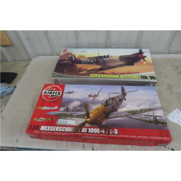 2 Fighter Plane Models Air Fix 1:24 Scale 