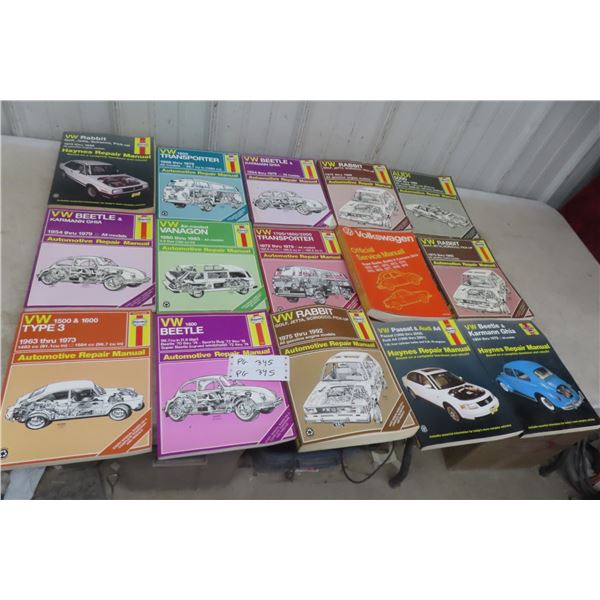 15 Volkswagen Haynes Repair Manuals 