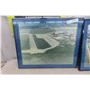 Image 8 : 2 Framed Pictures of South Port Portage and Hard Board 