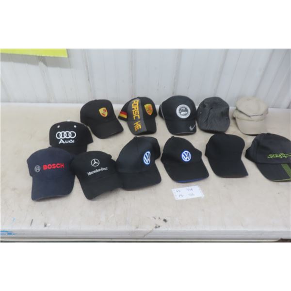 Hats: German Manufacturer, Audi, Porsche, VW, Mercedes 