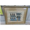Image 3 : Egyptian Papyrus Art Work 19'' x 22'' Believe Hand Painted 