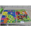 Image 1 : 2 Large Color Books with Poster : Looney Tunes and Space Jam 