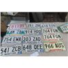 Image 1 : 12 Manitoba License Plates Includes 1976 Snowmobile 