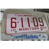 Image 2 : 12 Manitoba License Plates Includes 1976 Snowmobile 