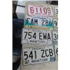 Image 3 : 12 Manitoba License Plates Includes 1976 Snowmobile 